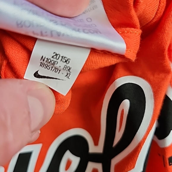 XL Nike Cal Ripken Jr Baltimore Orioles Player Jersey Tee Shirt Cooperstown Mens - Picture 4 of 6